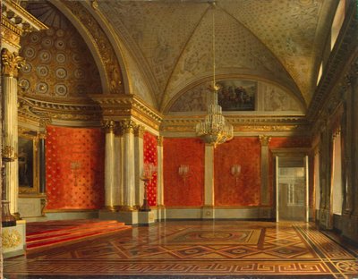 冬宮殿の小さな謁見の間、1837 年 作： Sergei Konstantinovich Zaryanko