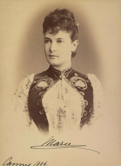 Marie Pavlovna de Russie - ロシアの大公マリア・パブロフナ (1854-1920)、レヴィツキー、セルゲイ・リヴォヴィッチ (1819-1898) 作。 シルバーゼラチン写真 作： Sergei Lvovich Levitsky