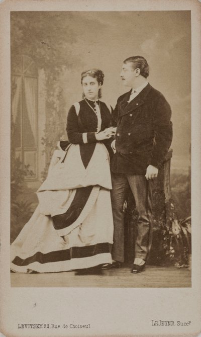 ポール・パブロヴィッチ・デミドフ、サン・ドナートの第 2 王子、1839 年から 1885 年、妻のマリアと…、1863 年。 作： Sergei Lvovich Levitsky