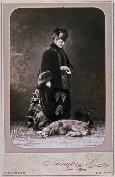 エカテリーナ王女ミハイロフナドルゴルコワ1847-1922、1870年代 作： Sergei Lvovich Levitsky