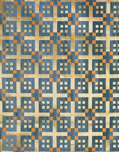 Olovyanishnikov Manufactory Half-Silk Satin、20世紀初頭（テキスタイル） 作： Sergei Vashkov