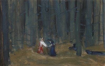 死んだ姫と七騎士の物語への挿絵 作： Sergei Vasilievich Malyutin