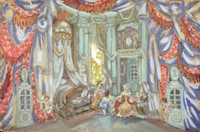 ボーマルシェ作「フィガロの結婚」舞台美術 作： Sergei Yurevich Sudeikin