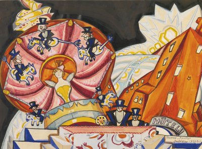 アポロシアター、パリ、1921年 作： Sergei Yurievich Sudeykin