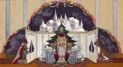 P.チャイコフスキーのバレエ「くるみ割り人形」の舞台デザイン 作： Sergei Yurievich Sudeykin