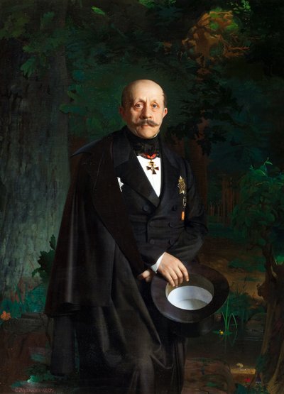 Alexander Dmitriyevich Chertkov 1789-1858、1857の肖像。 作： Sergey Konstantinovich Zaryanko