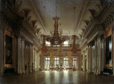 冬の宮殿のフィールドマーシャルのホール 作： Sergey Konstantinovich Zaryanko