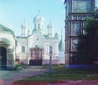 イパチエフ修道院における神の聖母の降誕大聖堂、1905-1915 作： Sergey Prokudin Gorsky