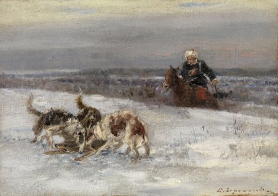 狩猟シーン 作： Sergey Semyonovich Voroshilov