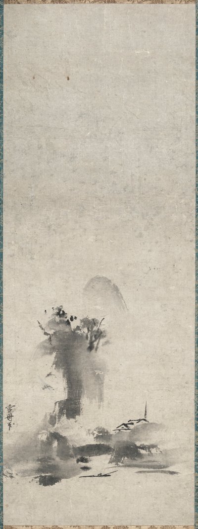 破墨 飛墨 風景 作： Sesshû Tôyô