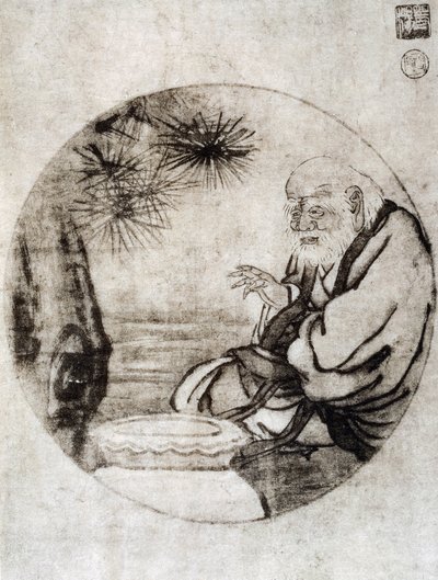 紀元前6世紀の中国の哲学者、老子の肖像 雪舟東洋（1420-1506）画 日本文明 室町時代 作： Sesshû Tôyô