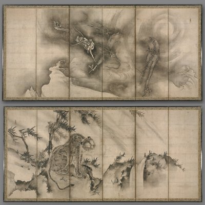 龍と虎 作： Sesson Shukei