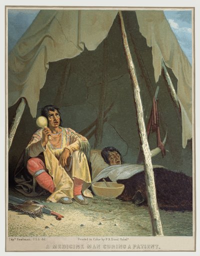 ネイティブ・アメリカンのシャーマン、1850年頃（イラスト） 作： Seth Eastman