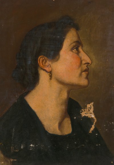横顔の女性 作： Severin Falkman
