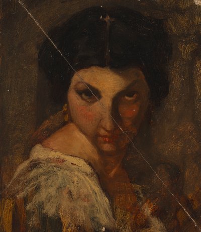 女性の顔 作： Severin Falkman
