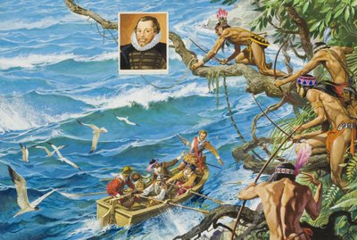 フランシス・ドレーク卿（1540-96年）（紙にグワッシュ） 作： セヴェリーノ・バラルディ