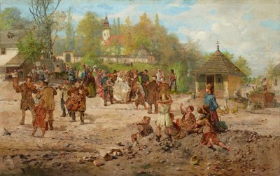 Casamento em Salwator (óleo sobre tela) 作： Seweryn Bieszczad