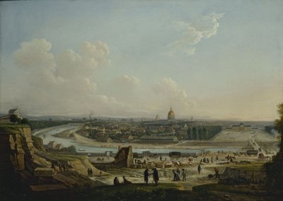 シャイヨーの丘から撮影されたパリ全景、1818年（油彩・カンヴァス） 作： Seyfert
