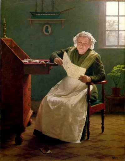 Dear Polly（油彩・キャンバス 作： Seymour Joseph Guy