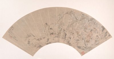 桃と梅の庭、1879 年。 作： Sha Fu