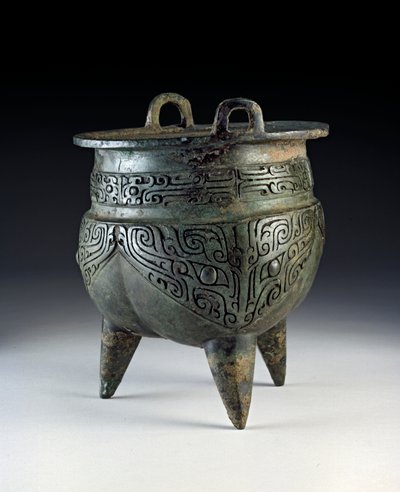 饕餮（とうてつ）文李器 殷王朝時代（エルリガン期）前1500～前1050年頃（銅製 作： Shang Dynasty Chinese School