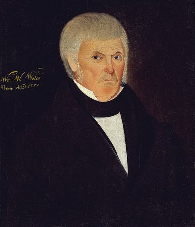 ウィリアム・W・ウェルチ氏の肖像、1837年頃（キャンバスに油彩） 作： Sheldon Peck