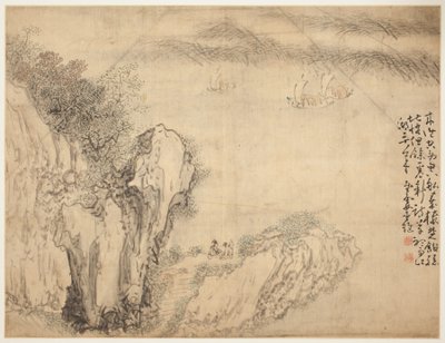 風景と人物: 風景 作： Shen Huang