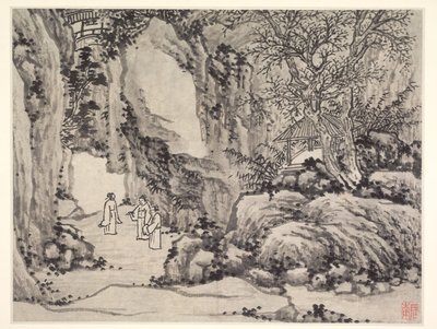 蘇州虎丘十二景：剣泉、虎丘 作： Shen Zhou