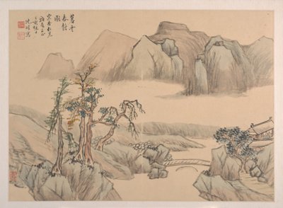 風景、1827 年。 作： Shen Zhuo