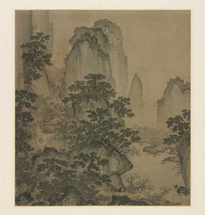 1400年代半ばの桃の花の春の避難所。 作： Shi Rui