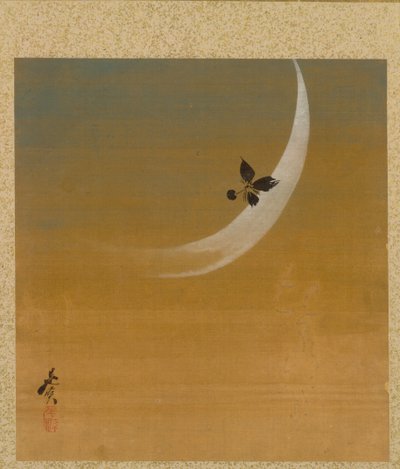 ゼシン ゼシン 画帖 三日月 作： Shibata Zeshin