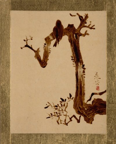 木のカラス。 作： Shibata Zeshin