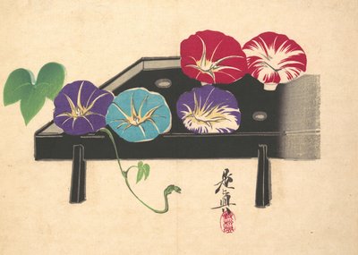 朝顔、カリフォルニア州。 1860年頃。 1860年。 作： Shibata Zeshin
