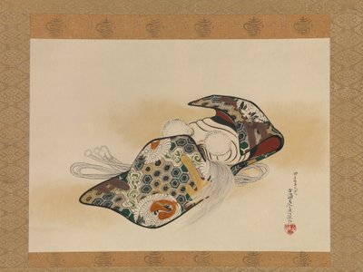 能面：翁、1879年。 作： Shibata Zeshin