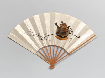 梅の枝とティーポット。 作： Shibata Zeshin