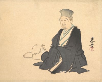 リケの肖像、カリフォルニア州。 1875年。 1875年。 作： Shibata Zeshin