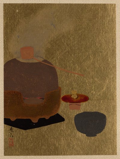 茶道装置。 作： Shibata Zeshin