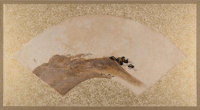 波と岩、19世紀後半。 作： Shibata Zeshin
