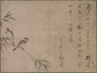 雀と竹 作： Shiken Saidō