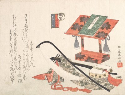 楽器と譜面台、19世紀., 19世紀. 作： Shinsai