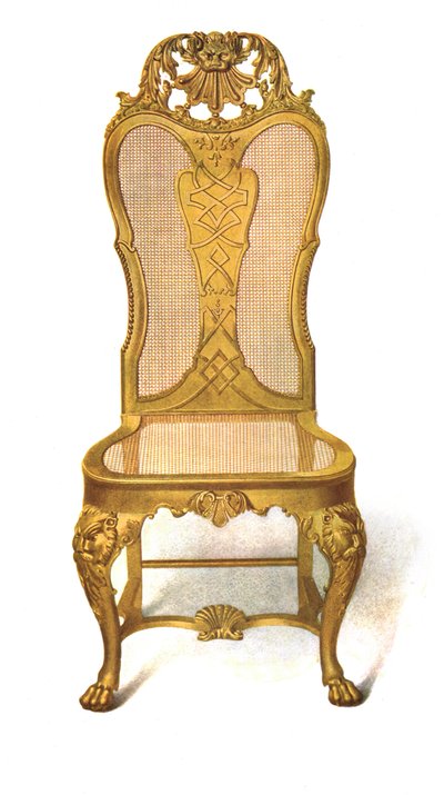 金箔杖椅子、1906年 作： Shirley Charles Llewellyn Slocombe