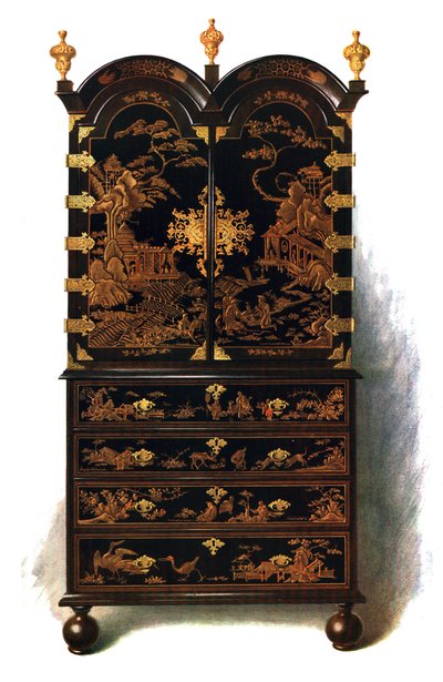 漆キャビネット、1905 作： Shirley Charles Llewellyn Slocombe
