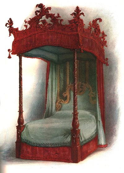 マホガニーのベッド、1906 作： Shirley Charles Llewellyn Slocombe