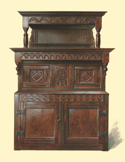 トリダーン、オークコートの食器棚、1904年 作： Shirley Charles Llewellyn Slocombe
