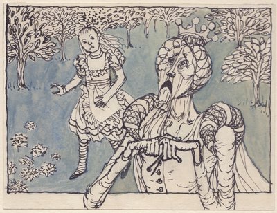 アリスと白の女王、1953年。 作： Shirley Markham