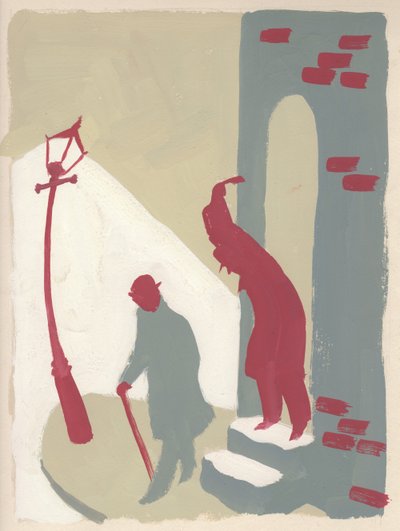 路地での待ち伏せ、c1950。 作： Shirley Markham