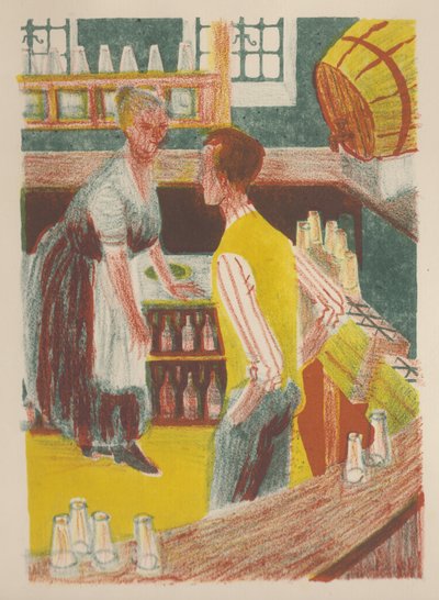 バーの後ろ、1952 年。 作： Shirley Markham
