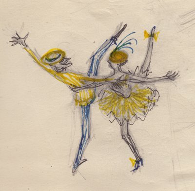 カップル ダンス、1950 年頃。 作： Shirley Markham