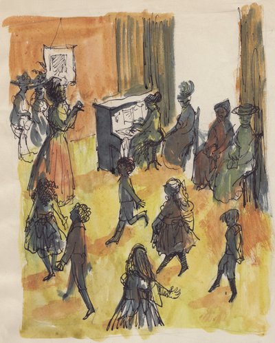 ダンスクラス、c1950。 作： Shirley Markham