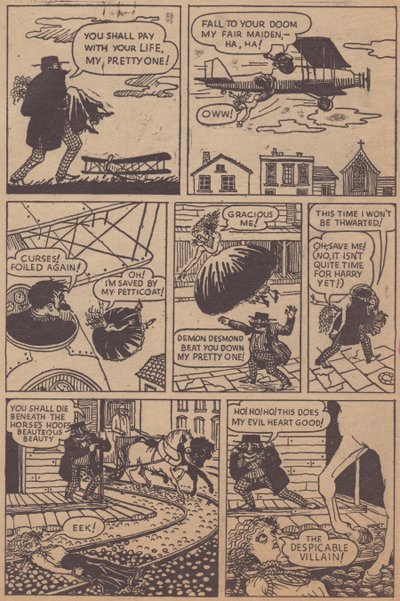 「絶望的なデズモンド」、漫画ストリップ、c1955。 作： Shirley Markham
